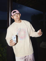 Retro Letter Print Long-Sleeve T-Shirt 1