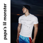 6219505695006,6219505695007,6219505695008, Retro Letter Print Slim Fit T-Shirt