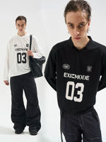 Retro Long-Sleeve Jersey Graphic T-Shirt 1