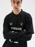 Retro Long-Sleeve Jersey Graphic T-Shirt 4