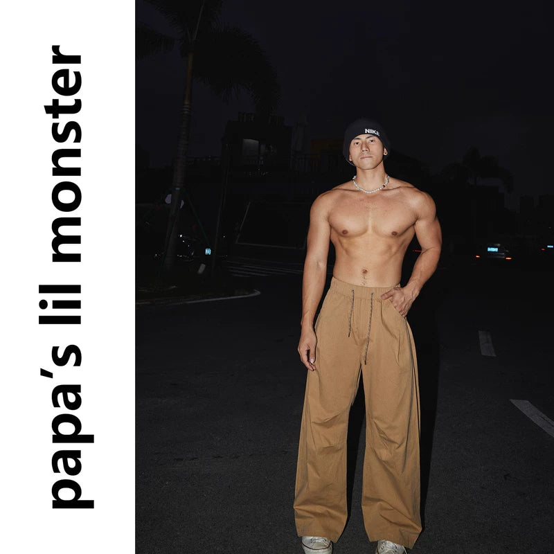 5971160421511,5971160421512,5971160421513,5971160421514, Retro Loose Straight Leg Casual Pants