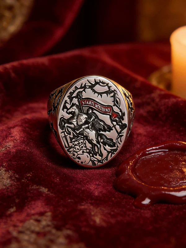 Retro Medieval Knight Ring 4