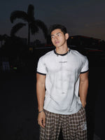 Retro Muscle Print Short-Sleeve T-Shirt 1