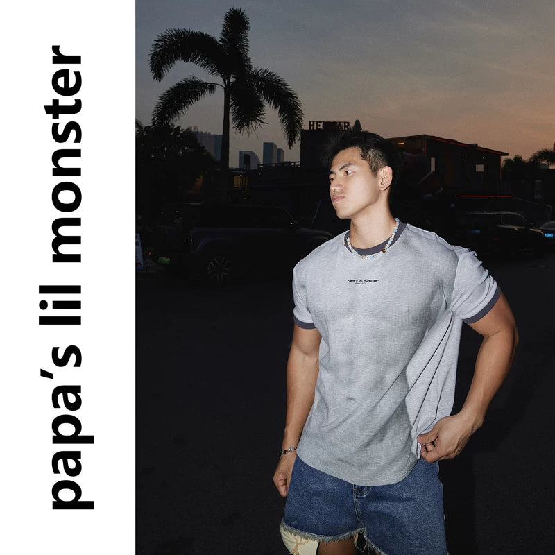 5997900184226,6163390291076,6163390291077,6163390291078, Retro Muscle Print Short-Sleeve T-Shirt
