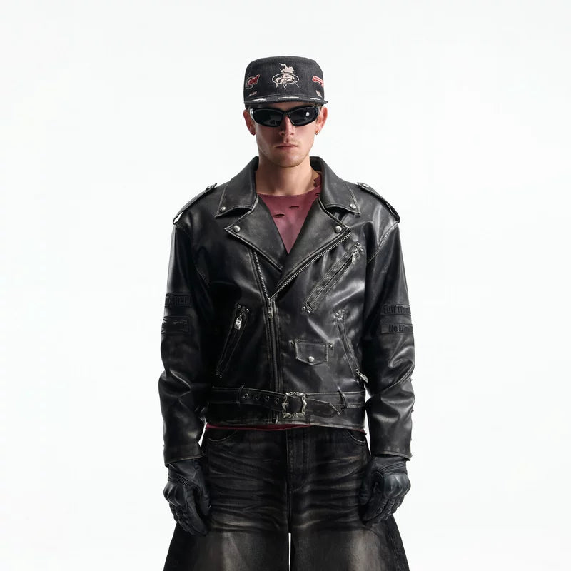 6168270659580,6168270659581,6168270659582, Retro Oversized Motorcycle Leather Jacket