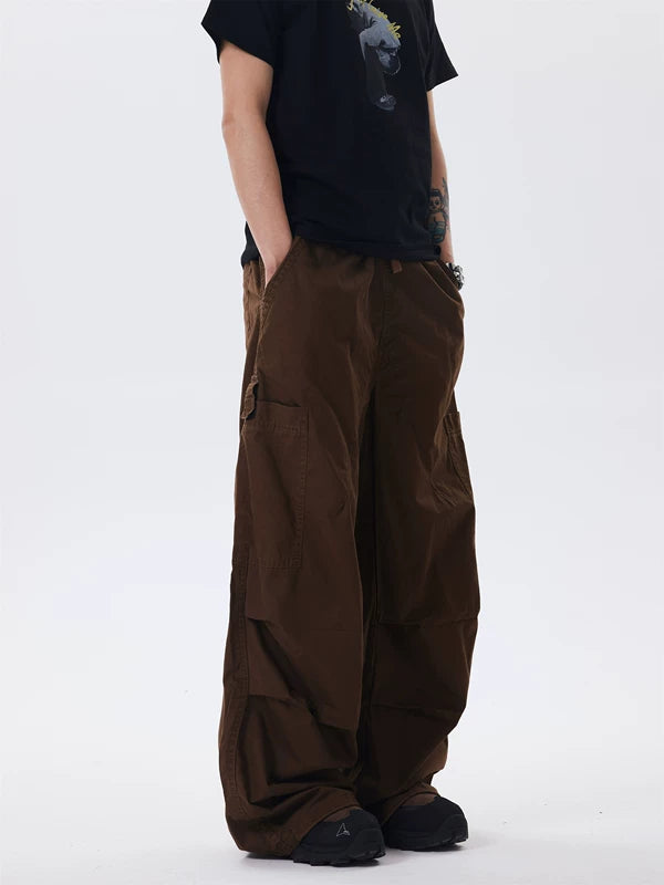 Retro Paratrooper Wide-Leg Cargo Pants 2