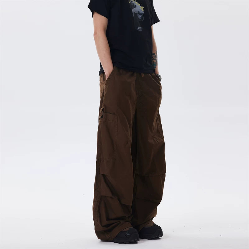 5538660542959,5538660542960,5538660542961,5538660542962, Retro Paratrooper Wide-Leg Cargo Pants
