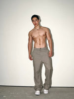 Retro Plaid Casual Dress Pants 1