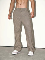 Retro Plaid Casual Dress Pants 3