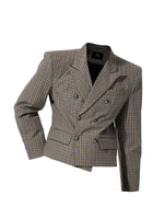 Retro Plaid Double-Breasted Suit Set 5