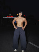 Retro Plaid Loose Straight Leg Pants 1