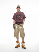 Retro Print Cargo Pants 5