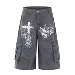 6240043343710,6240043343712,6240043343714,6240043343716, Retro Print Cargo Pants