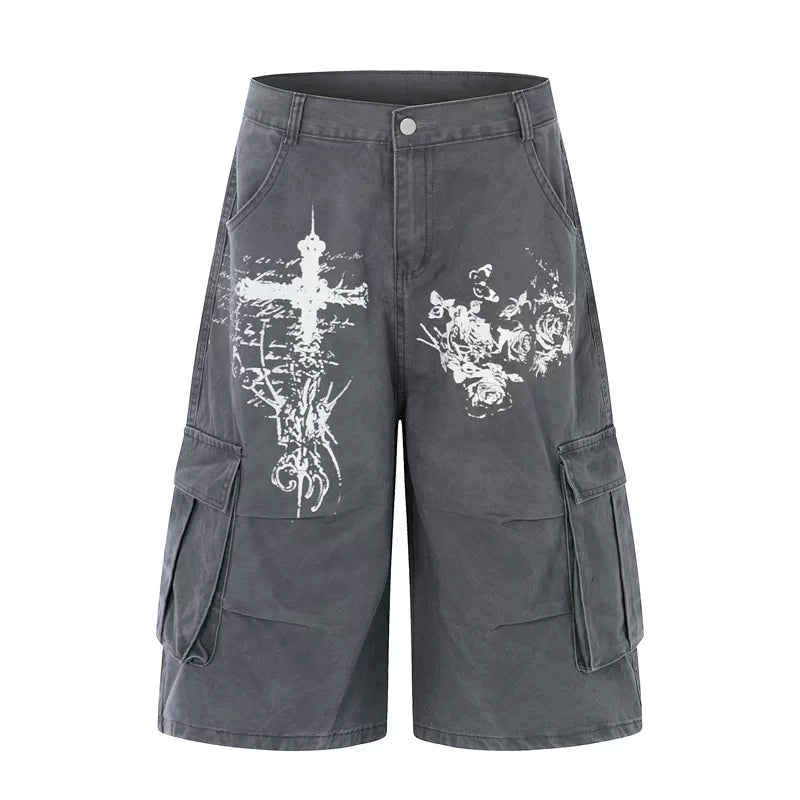 6240043343710,6240043343712,6240043343714,6240043343716, Retro Print Cargo Pants