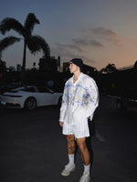 Retro Print Long-Sleeve Button-Down Shirt 2