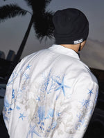 Retro Print Long-Sleeve Button-Down Shirt 5