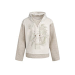 6197415378264,6197415378265,6197415378266,6197415378267, Retro Print Patchwork Hooded Sweatshirt