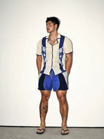 Retro Quick-Drying Patchwork Sporty Shorts 2