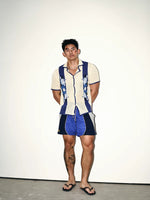 Retro Quick-Drying Patchwork Sporty Shorts 5