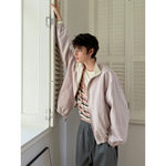 Retro Reversible Zipper Collar Jacket 2