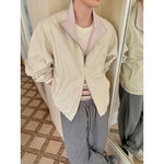 Retro Reversible Zipper Collar Jacket 4