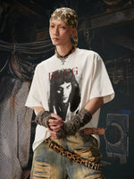 Retro Rock Graphic Oversized Cotton T-Shirt 1