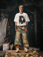 Retro Rock Graphic Oversized Cotton T-Shirt 4