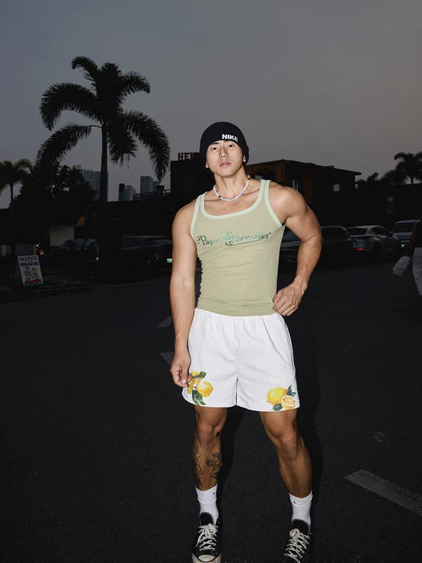 Retro Slim Fit Graphic Tank Top 2