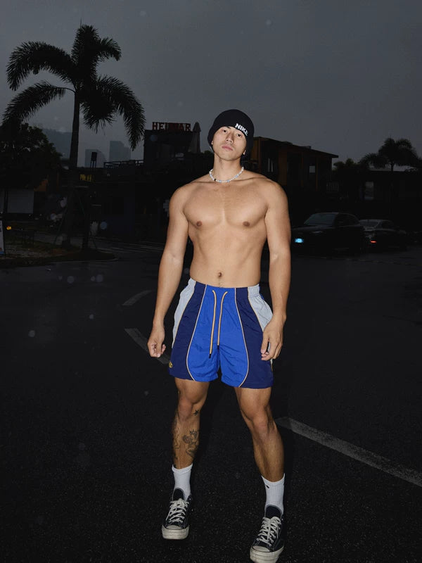 Retro Sporty Quick-Drying Striped Shorts 2