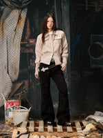 Retro Stand Collar Short Slim Jacket 4