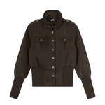 6182423194196,6182423194197,6182423194198, Retro Stand Collar Short Slim Jacket