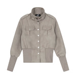 6182423194199,6182423194200,6182423194201, Retro Stand Collar Short Slim Jacket