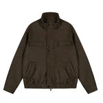 6194363899070,6194363899071,6194363899072, Retro Stand Collar Zip Leather Jacket