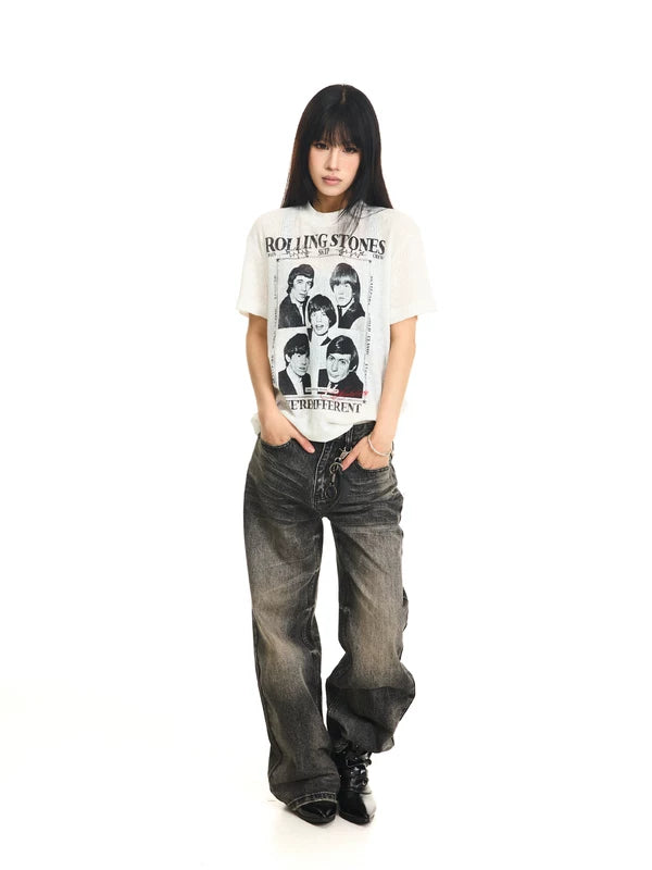 Retro Straight Leg Jeans 4