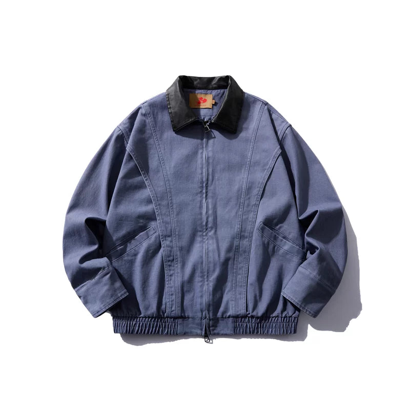 6031808096179,6031808096180,6031808096181,6031808096182, Retro Street Zip-Up Workwear Jacket