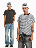Retro Striped Boxy T-Shirt 1