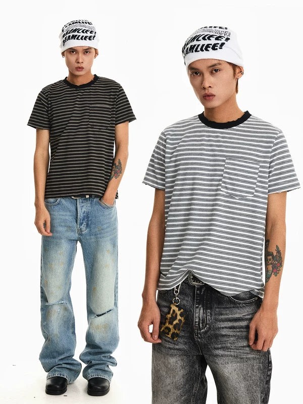 Retro Striped Boxy T-Shirt 1