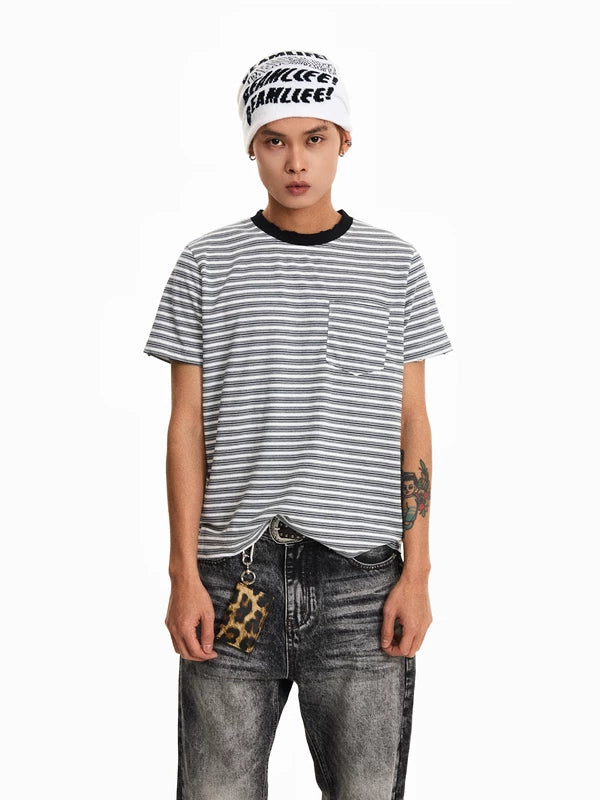 Retro Striped Boxy T-Shirt 3