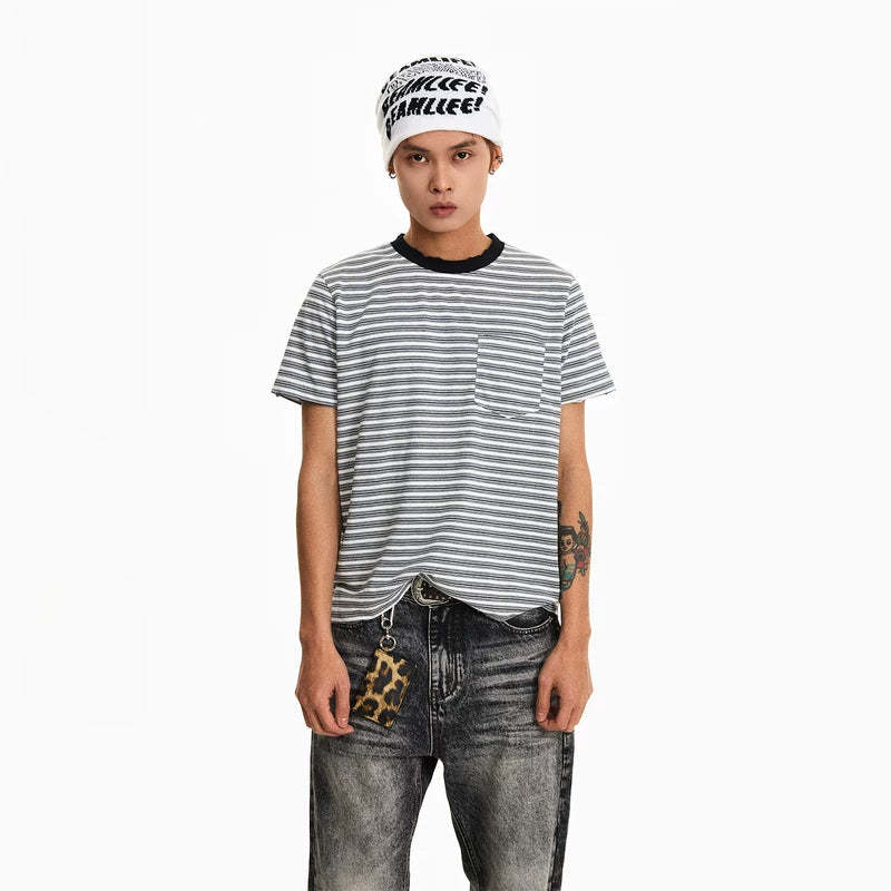 6206019618167,6206019618168,6206019618169,6206019618170, Retro Striped Boxy T-Shirt