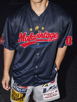 Retro Striped Embroidered Baseball Jersey Shirt 3
