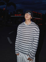 Retro Striped Loose Long-Sleeve T-Shirt 3