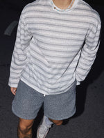 Retro Striped Loose Long-Sleeve T-Shirt 5