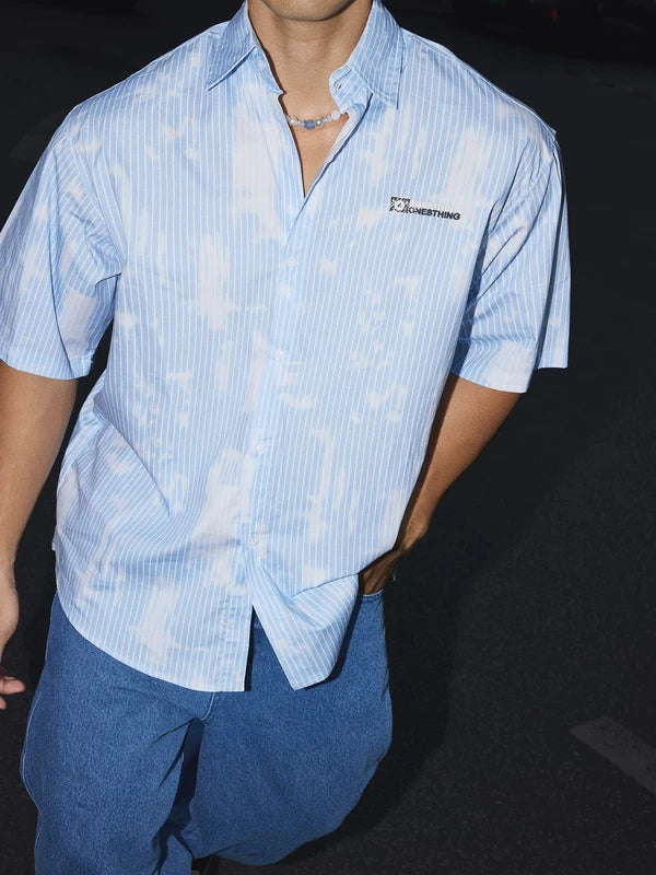 Retro Striped Short-Sleeve Shirt 3