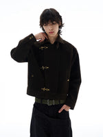 Retro Suede Jacket With Toggle Buttons 1