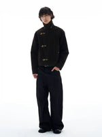 Retro Suede Jacket With Toggle Buttons 4