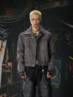Retro Suede Zip Workwear Jacket 1