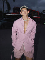 Retro Tie-Up Long-Sleeve Shirt 3