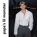 6074875219441,6074875219442,6074875219443, Retro Tie-Up Long-Sleeve Shirt