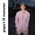 6074875219444,6074875219445,6074875219446, Retro Tie-Up Long-Sleeve Shirt