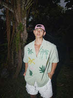 Retro Tropical Print Short Sleeve Shirt 1